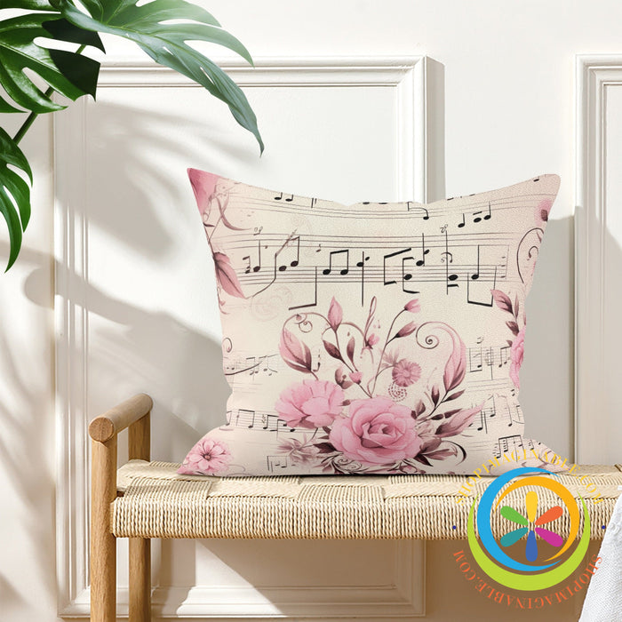 Musical Melody Pillow Cover