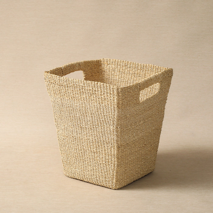 Natural tapered square basket