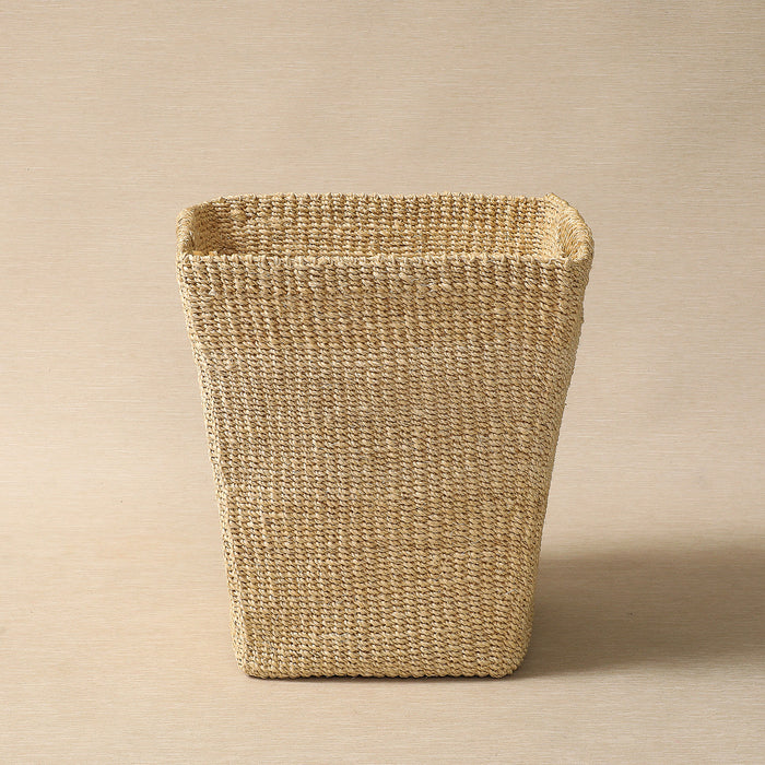 Natural tapered square basket