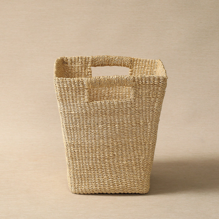 Natural tapered square basket