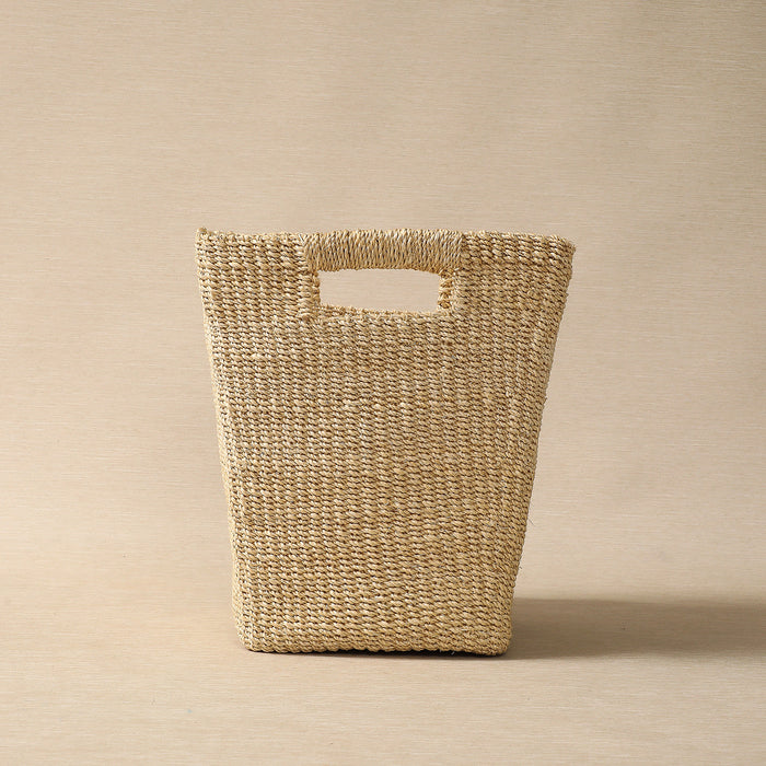 Natural tapered square basket