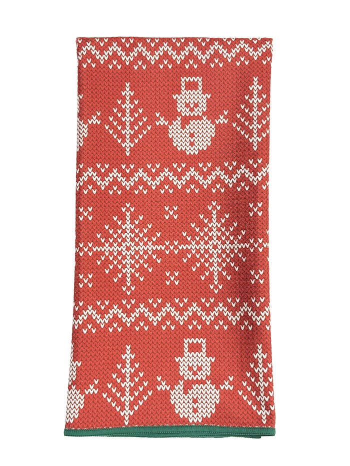 NORDIC KNIT MICROFIBER - HAND TOWEL