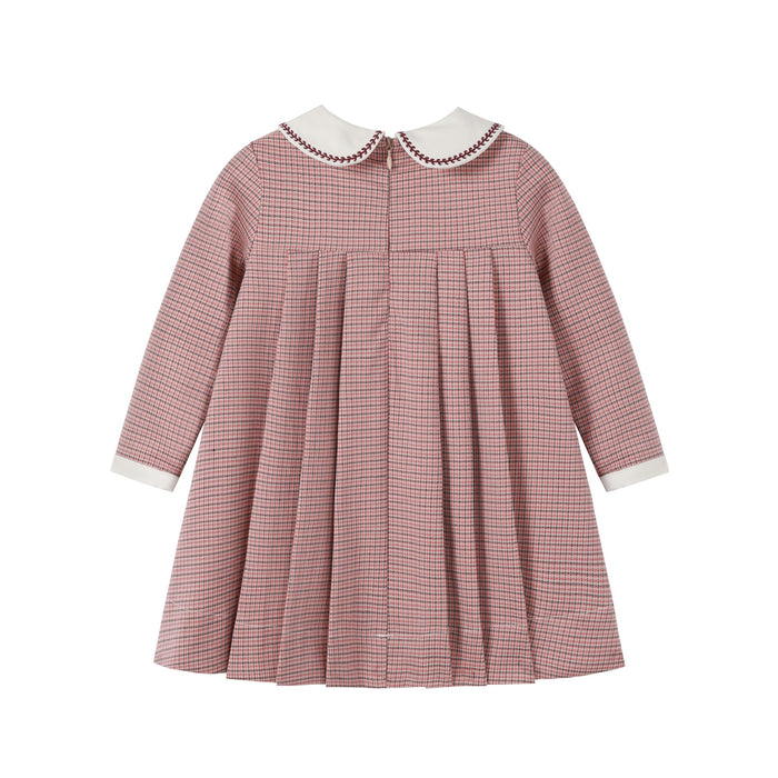 Nounelle Houndstooth Pink Dress