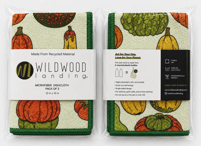 OH MY GOURDS MICROFIBER - DISH CLOTH