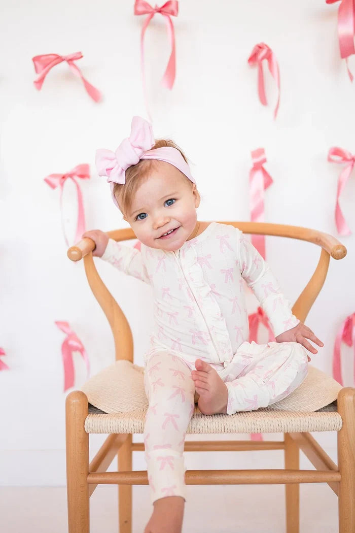 Oversized Top Knot Headband - Pink