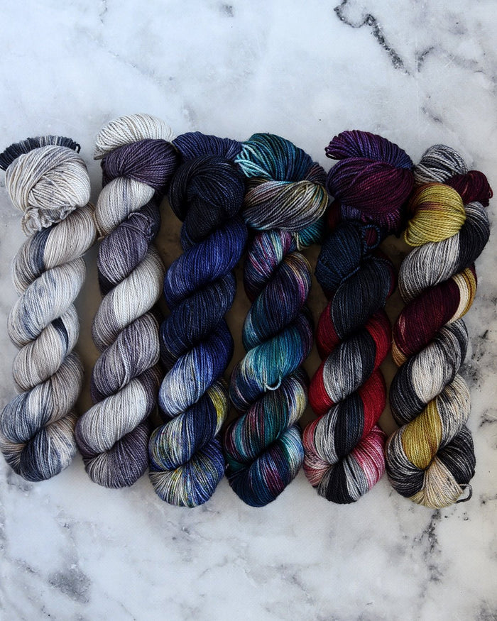 Destination Yarn fingering weight yarn PARIS Collection Variegated Colorways Set