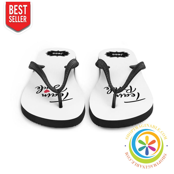 Personalized Team Bride Flip-Flops-ShopImaginable.com