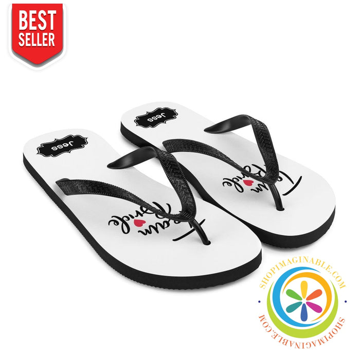 Personalized Team Bride Flip-Flops-ShopImaginable.com