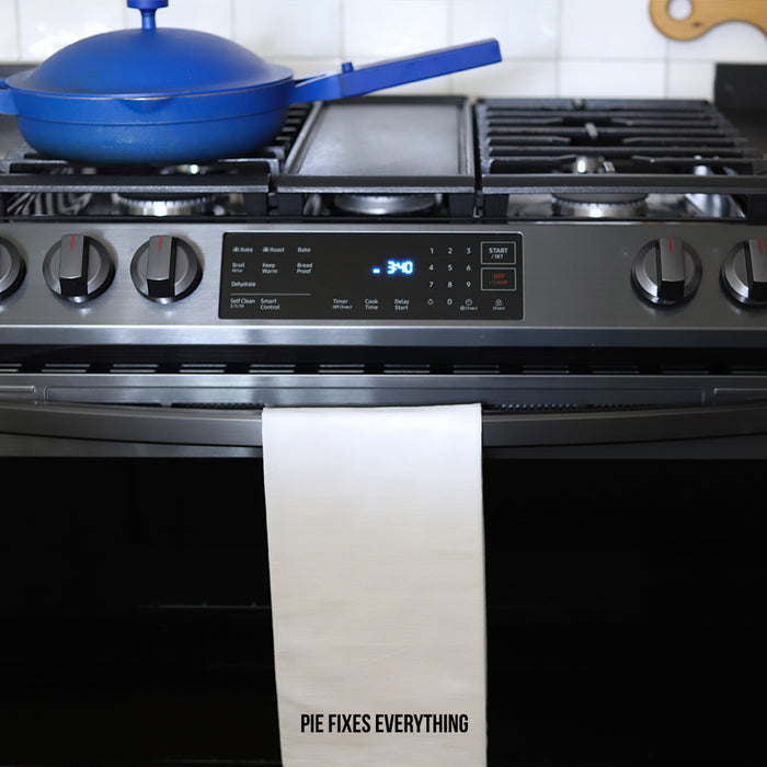 PIE FIXES EVERYTHING - TEA TOWEL