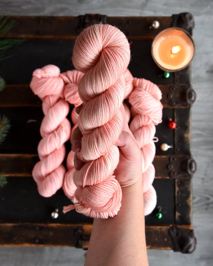 Destination Yarn fingering weight yarn Pink Champagne