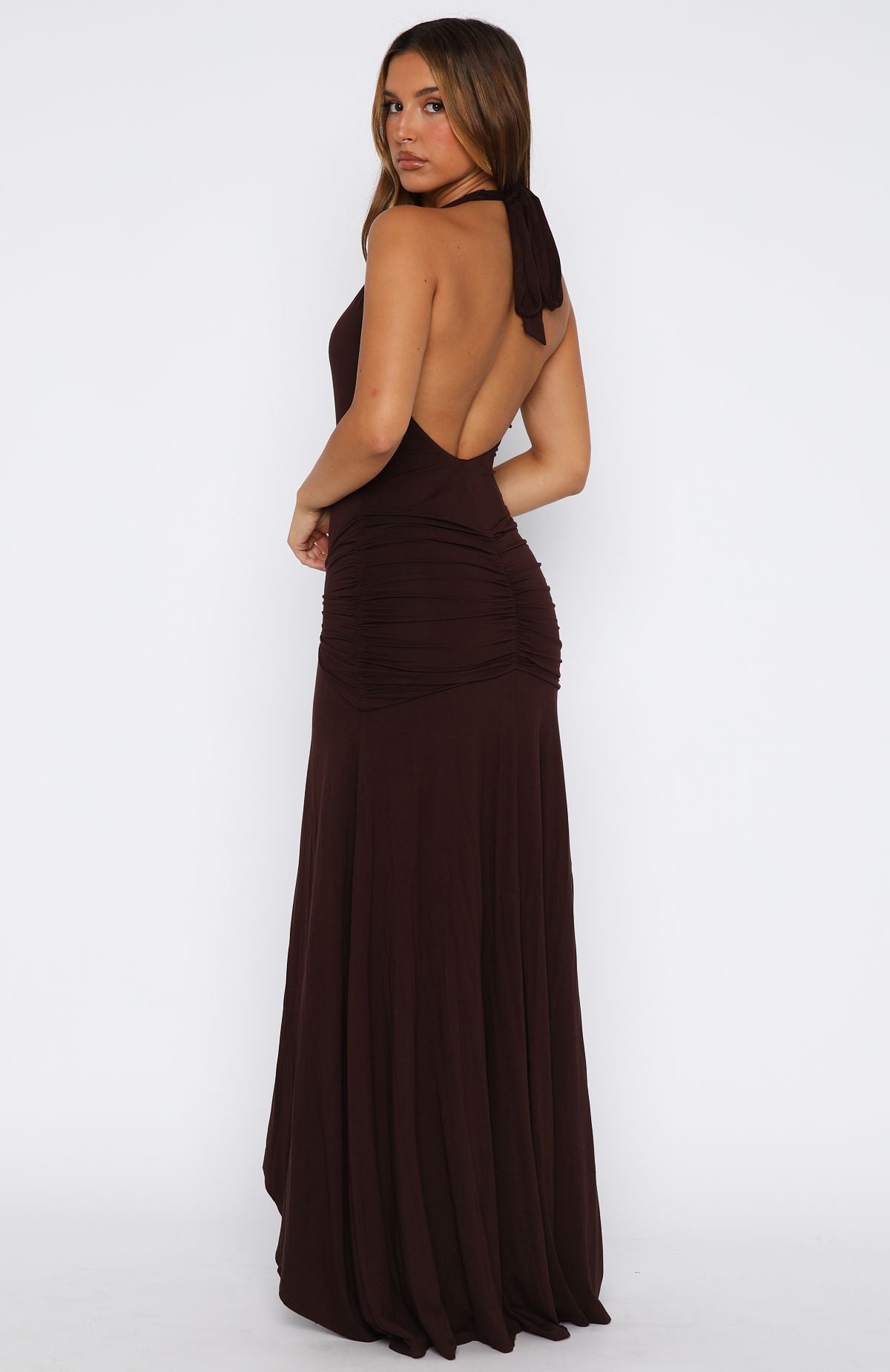 Grande Dame Maxi Dress Chocolate