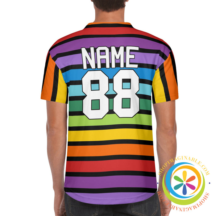 Rainbow Unisex Baseball Jersey