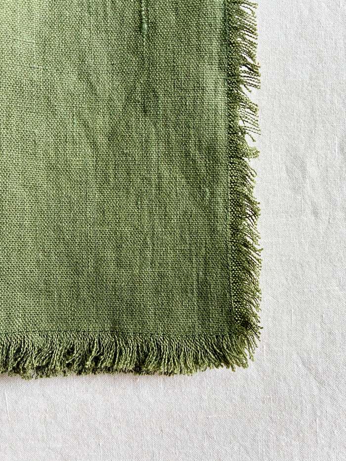 Raw Edge Forest Napkins -S/4