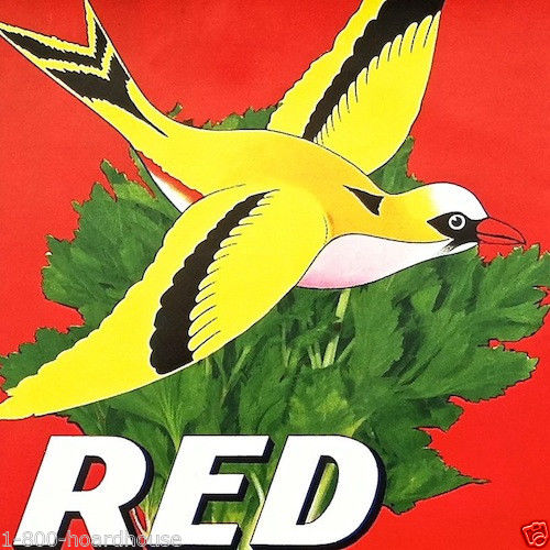 RED BILL Celery Vegetable Box Crate Label 1930s