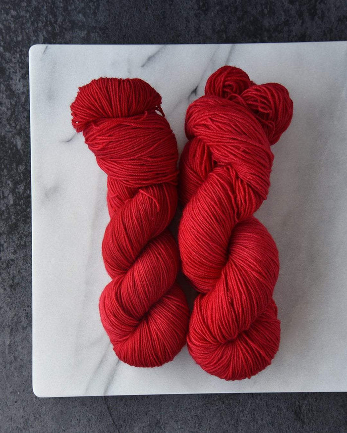 Destination Yarn fingering weight yarn RED POP