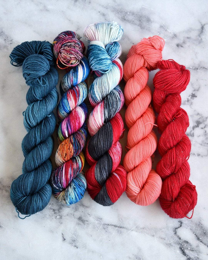 Destination Yarn fingering weight yarn RED POP