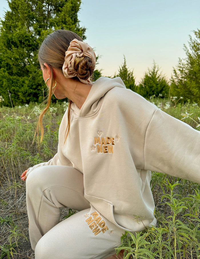 RESTOCK :: Made New Cream Unisex Hoodie