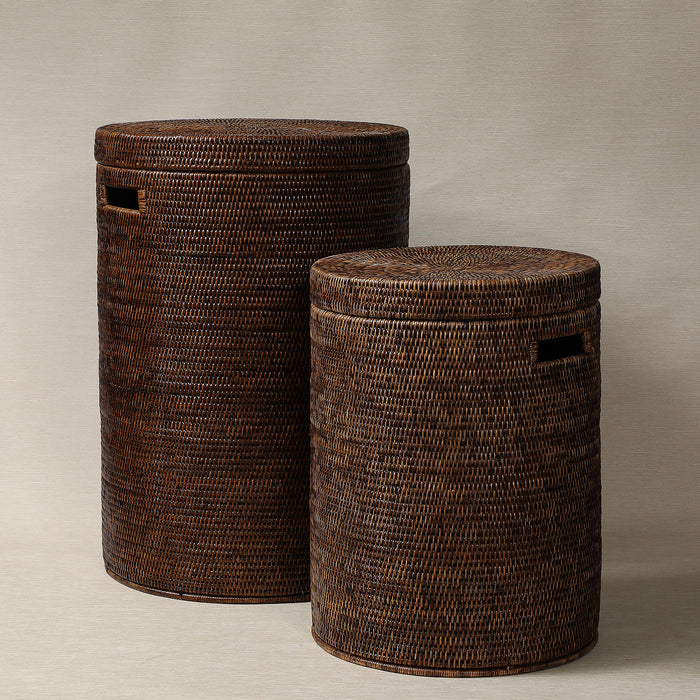 Round Rattan Hampers