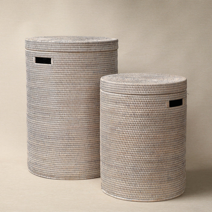 Round Rattan Hampers