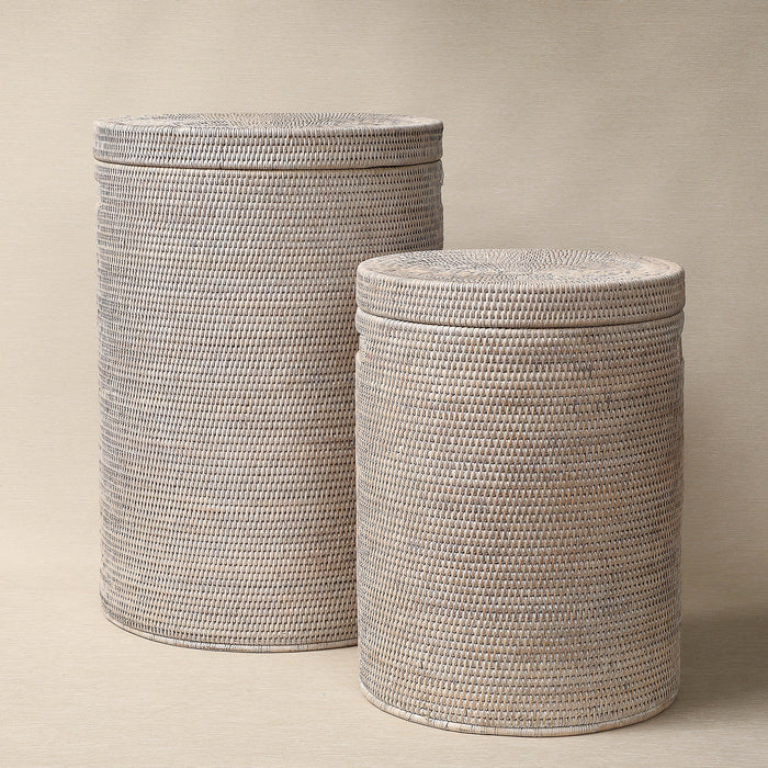 Round Rattan Hampers