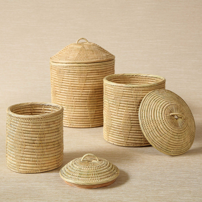 Rush canisters with diamond motif