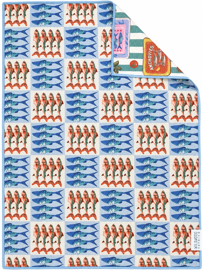 SARDINE PICNIC MICROFIBER - HAND TOWEL