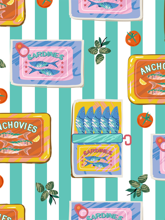 SARDINE PICNIC MICROFIBER - HAND TOWEL