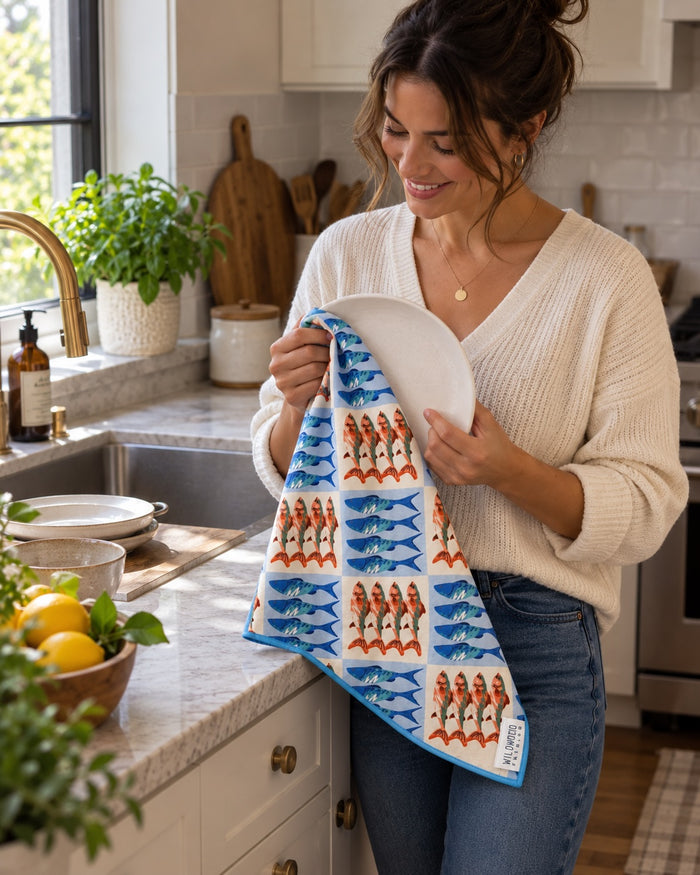 SARDINE PICNIC MICROFIBER - HAND TOWEL
