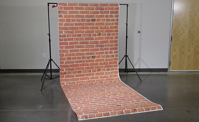 Savage Red Brick Printed Background Paper