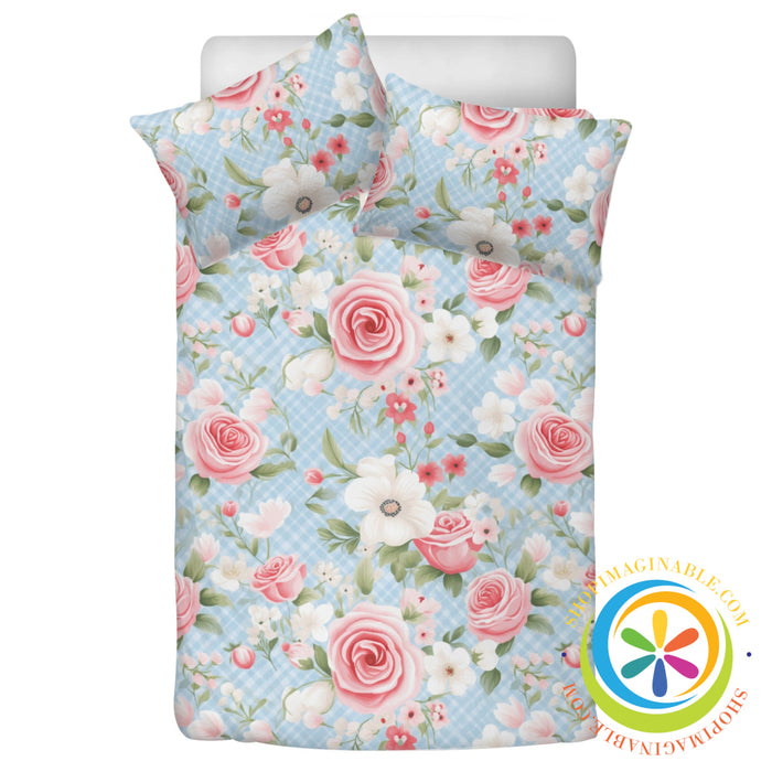 Shabby Chic Floral Bedding Set