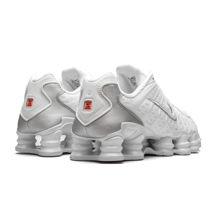 Nike Shox TL White Metallic Silver Max Orange