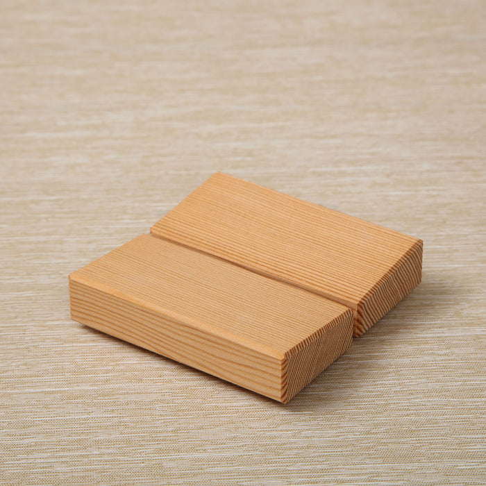 Small square pine soap dish