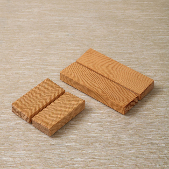 Small square pine soap dish