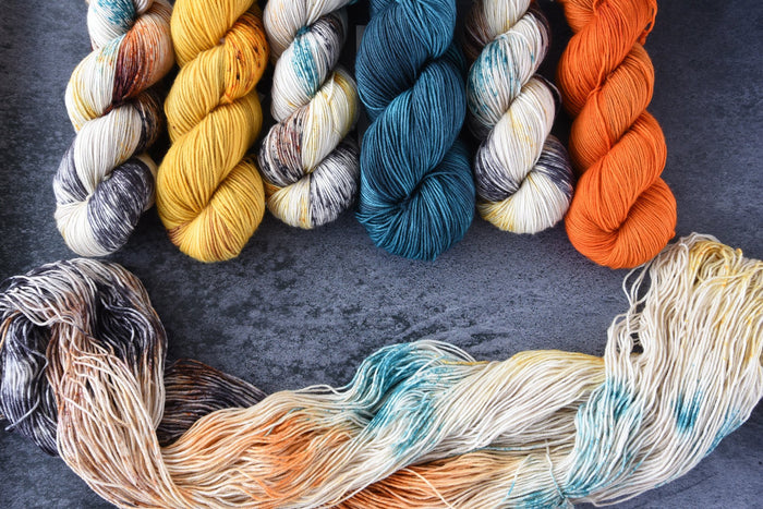 Destination Yarn fingering weight yarn Spice