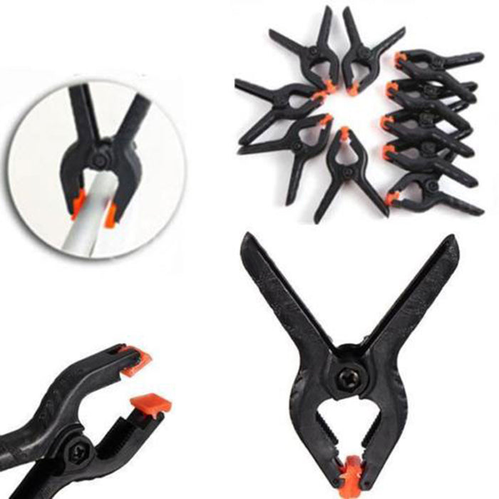Sturdy Photography Stand Background Spring Clamp Background Clip Black Nylon Photographic Paper Backdrop Clamps