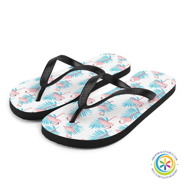 Summer Flamingo Flip-Flops-ShopImaginable.com