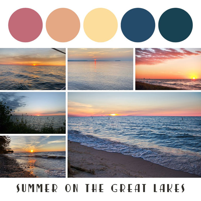 Destination Yarn fingering weight yarn Summer on the Great Lakes