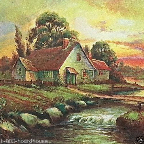 SUMMER SCENE Grocery Promotional Ad Calendar 1929
