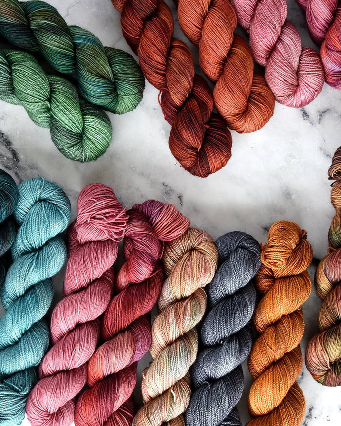 Destination Yarn fingering weight yarn Sunbaked