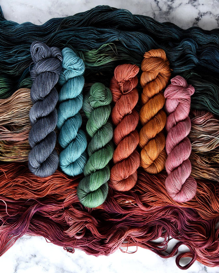 Destination Yarn fingering weight yarn Sunbaked