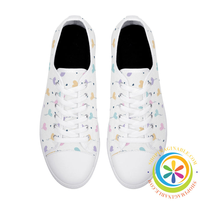 Take My Heart Ladies Low Top Canvas Shoes