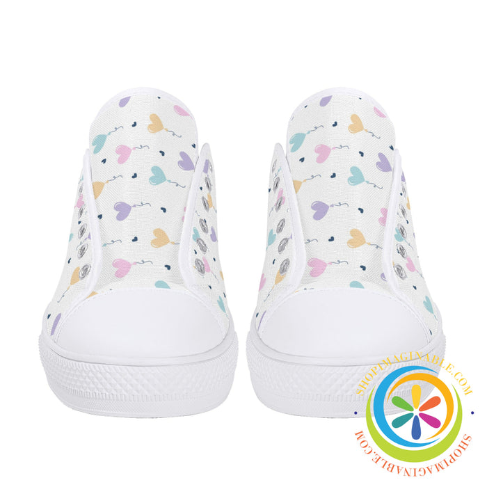Take My Heart Ladies Low Top Canvas Shoes