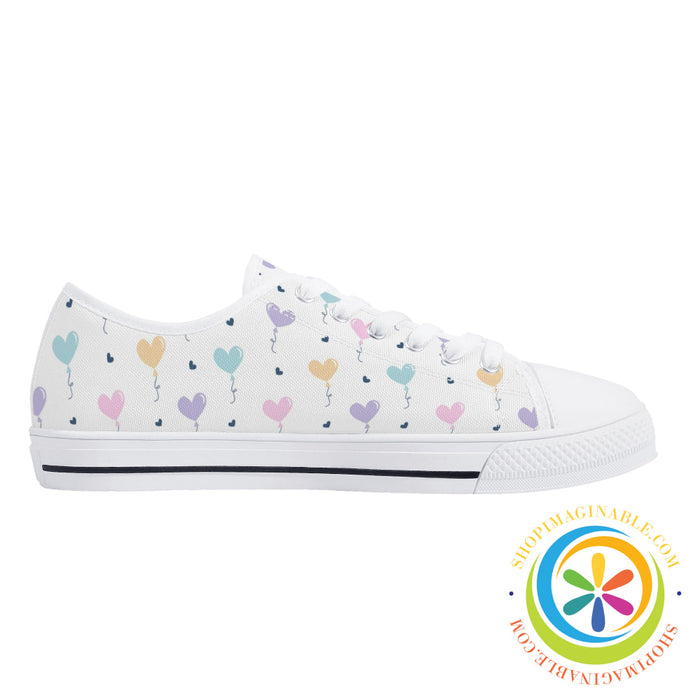 Take My Heart Ladies Low Top Canvas Shoes