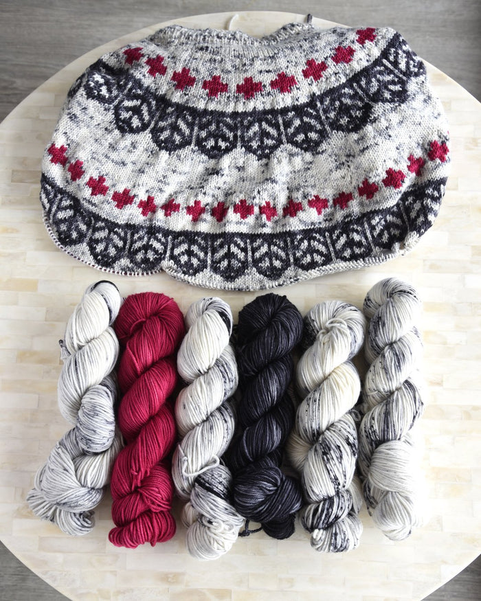 Destination Yarn Knitting Kit TECUMSEH SWEATER KIT - Standing Stones