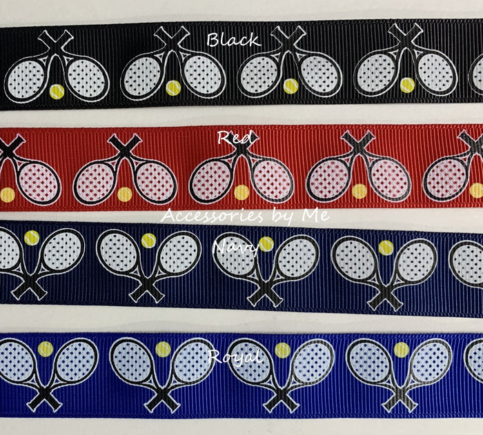 Tennis Printed Ribbon Color Swatch Card