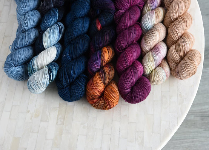 Destination Yarn fingering weight yarn Texas Collection 2023 Full Skein Set