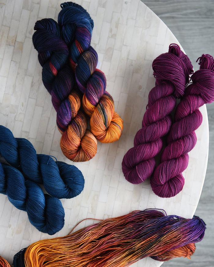Destination Yarn fingering weight yarn Texas Collection 2023 Full Skein Set