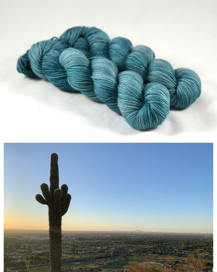 Destination Yarn fingering weight yarn Turquoise Sky
