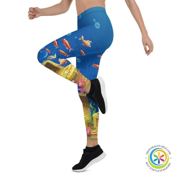 Under The Sea Treasure Full Length Leggings-ShopImaginable.com