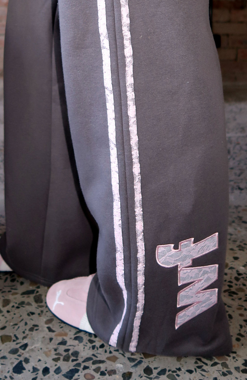 Gave You Everything Wide Leg Sweatpants Volcanic